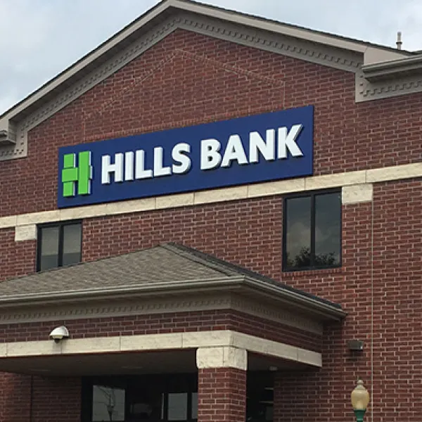 Hills Bank Entrance