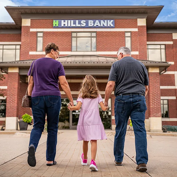 Grandparents with gradndaughter