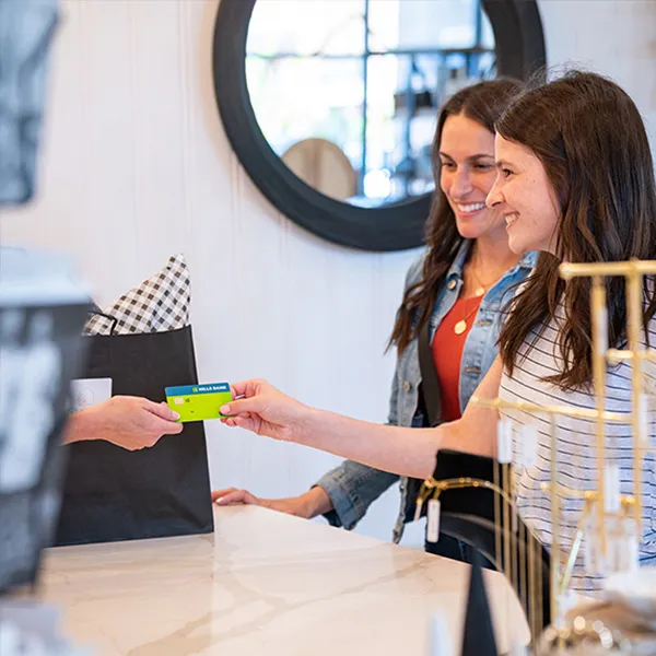 teen using debit card