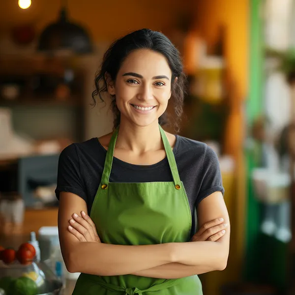 woman in apron