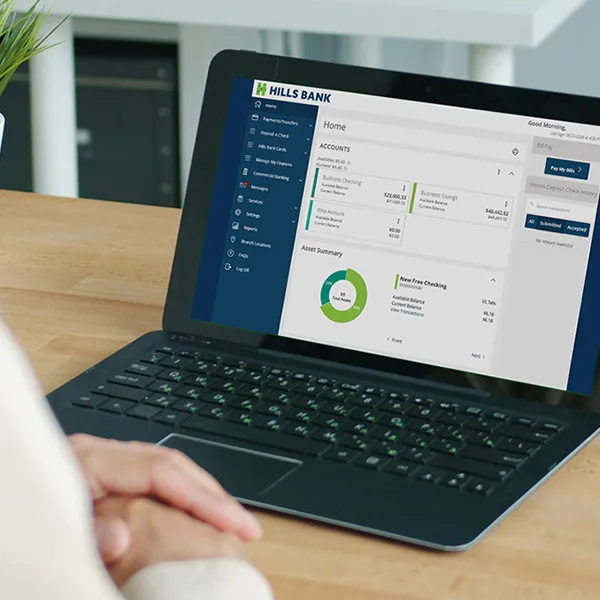 Hills Bank online banking