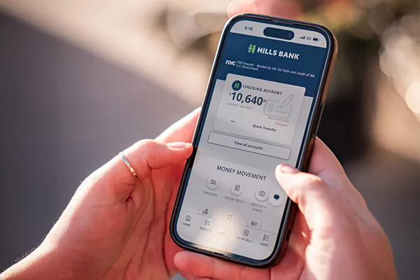 using online banking app