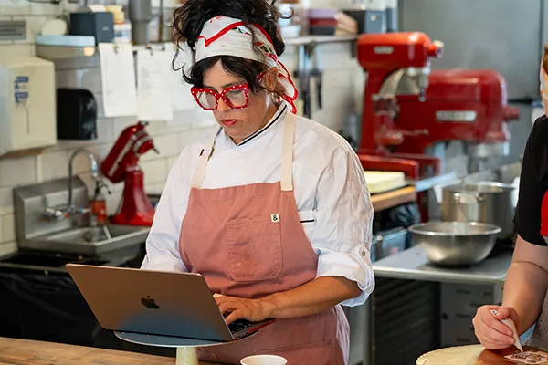 Businessewoman on laptop