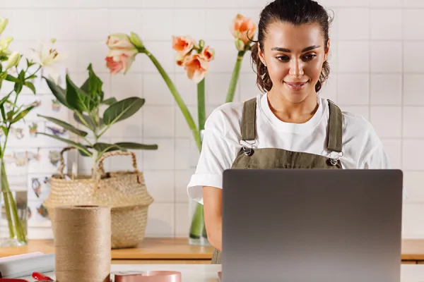 Businessewoman on laptop