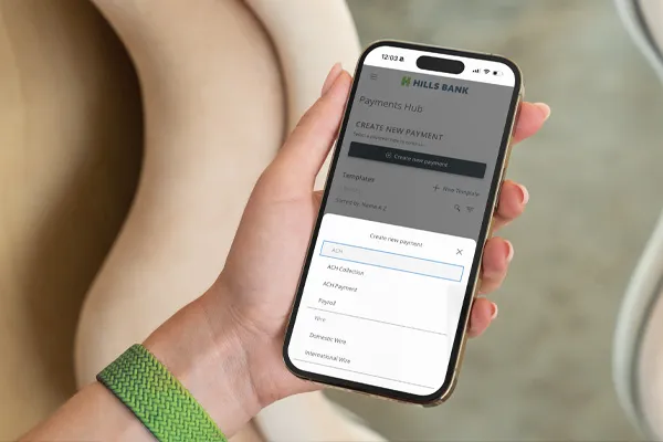 Hills Bank online banking