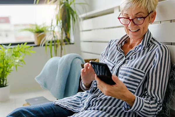 Woman on phone